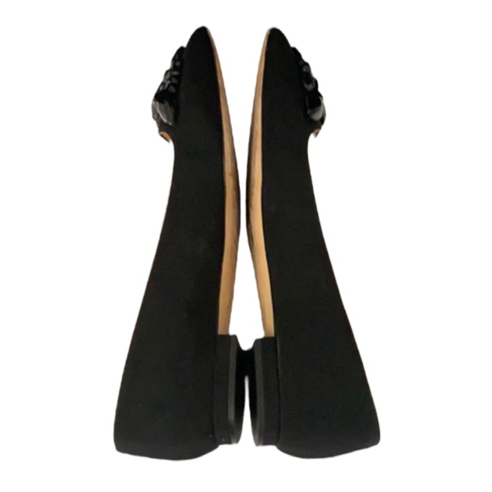 Authentic Kate Spade ♠️ black fabric designer flats Sz 7 - Picture 6 of 8